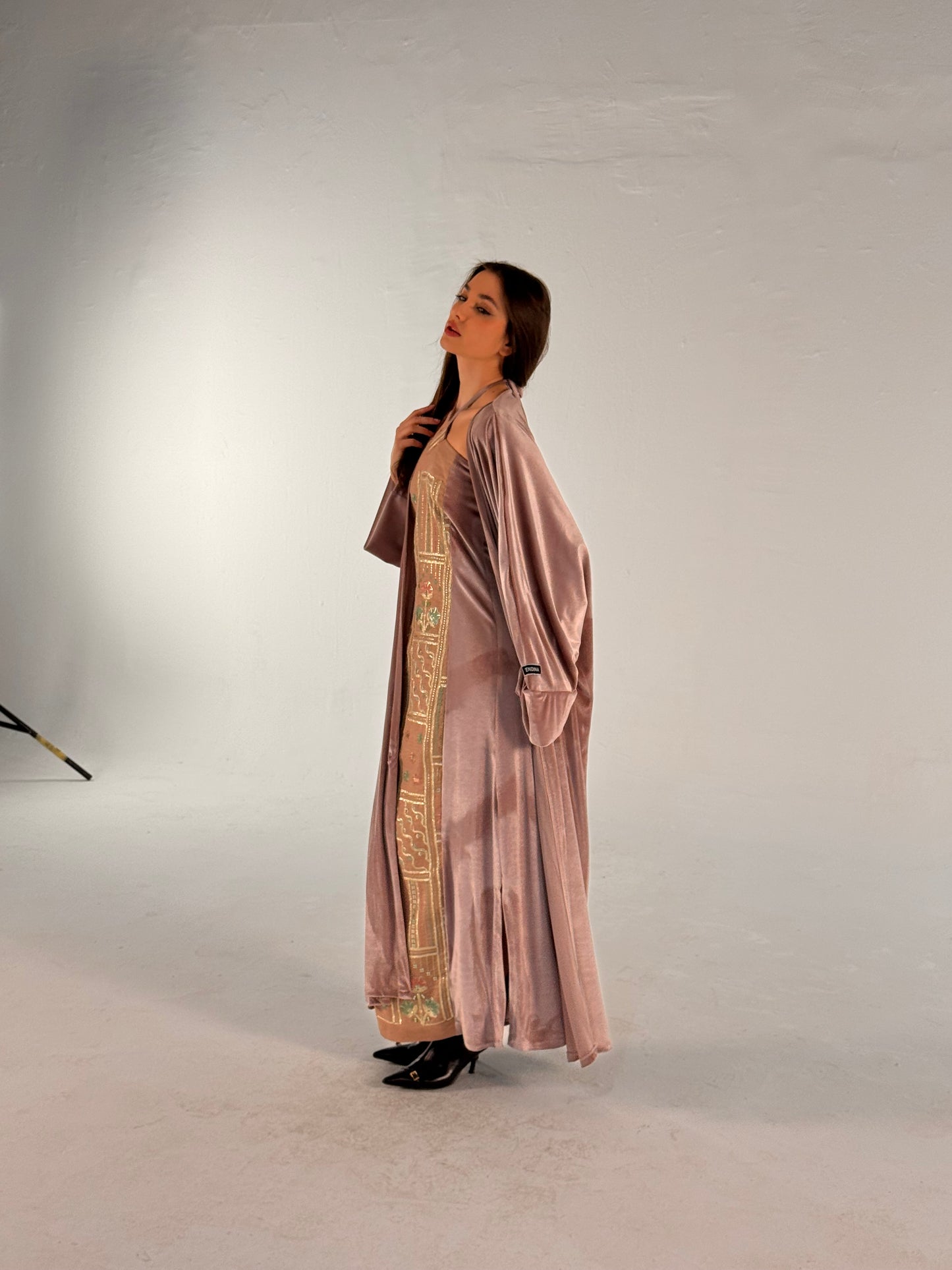 Pink abaya dress