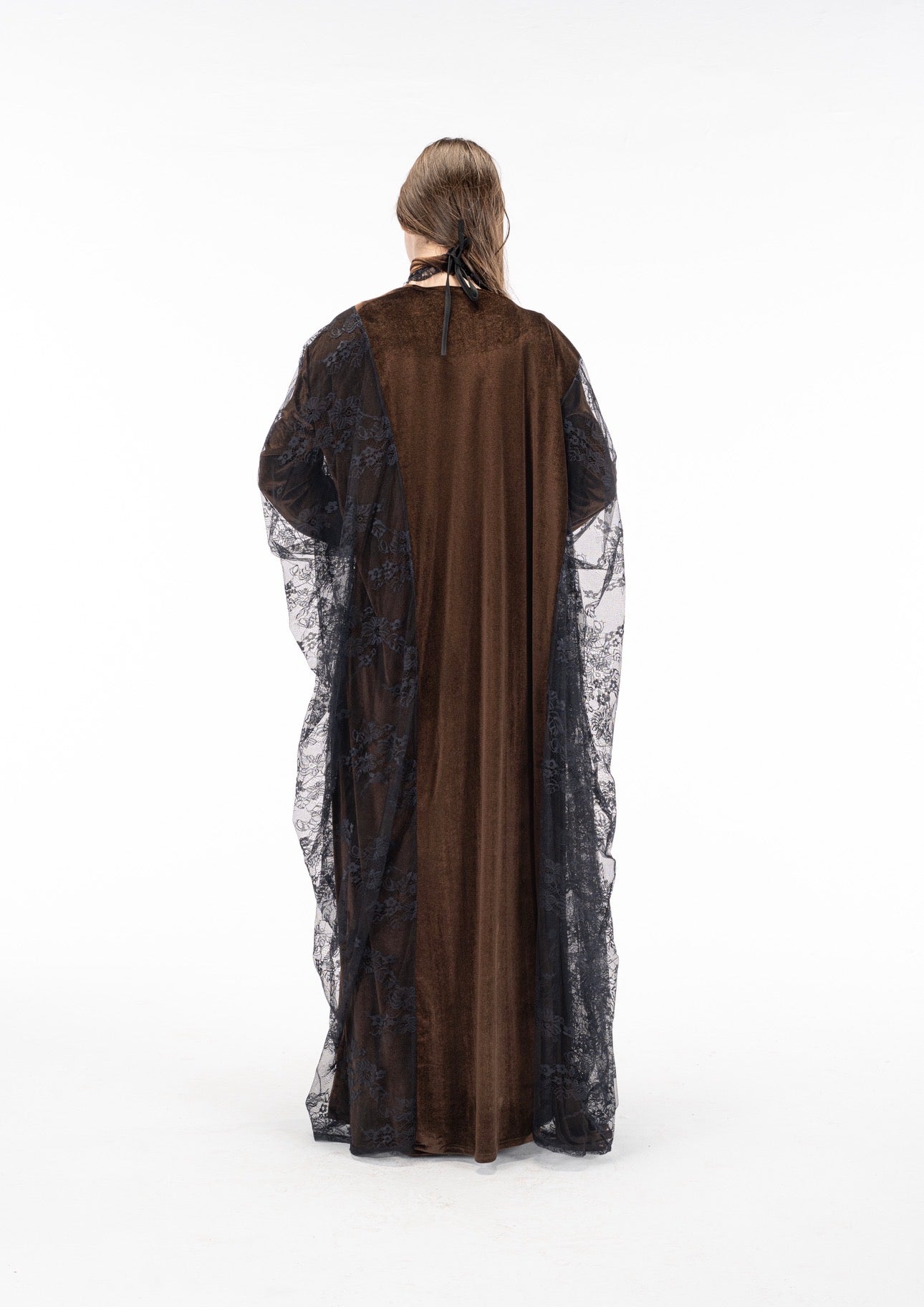 Layaal velvet dantell dress set