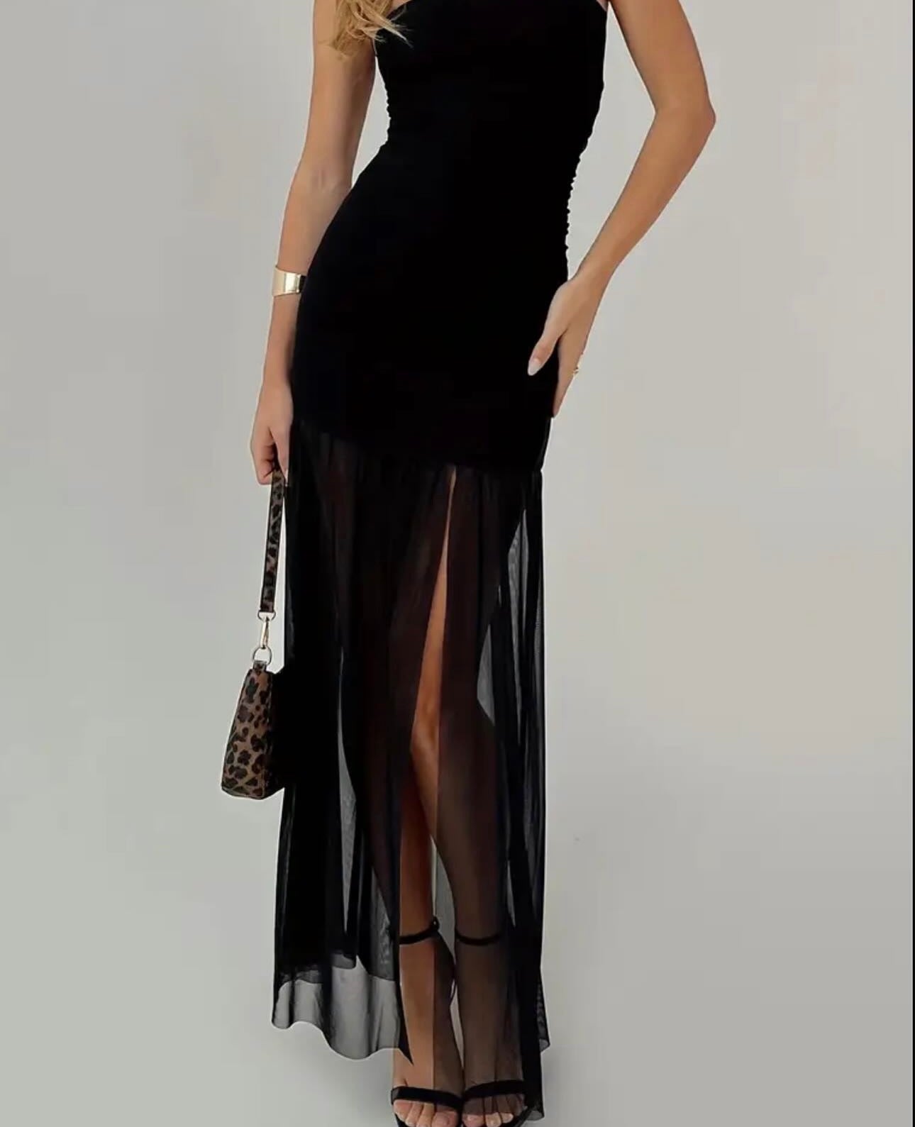 Tube black dress