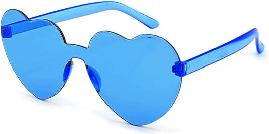 Heart blue sunglasses