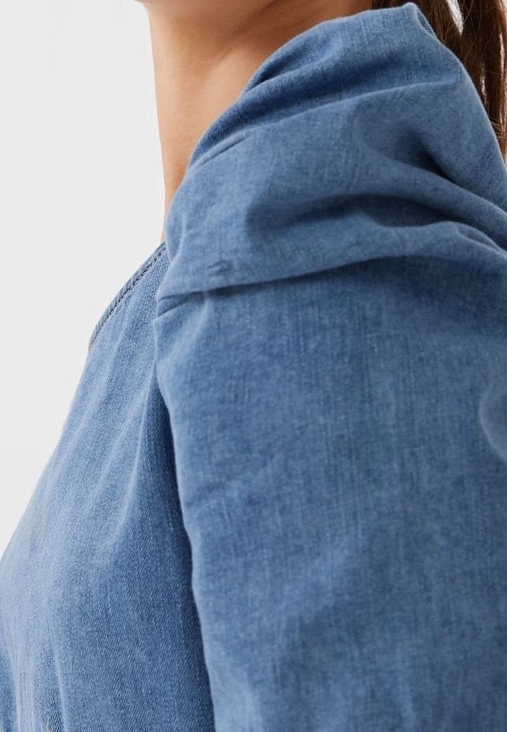 Denim short tight dress