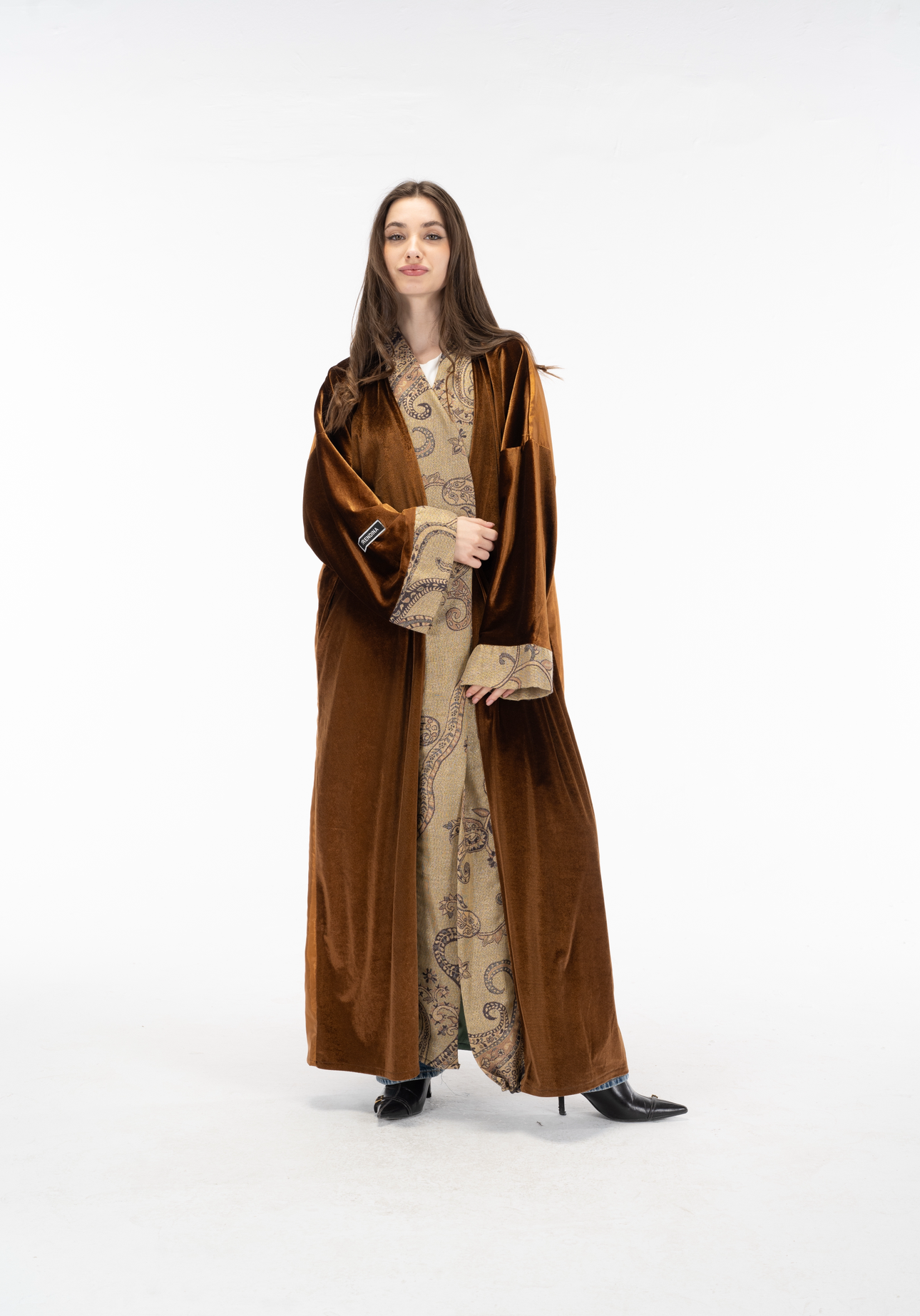 Brown Velvet kuftan