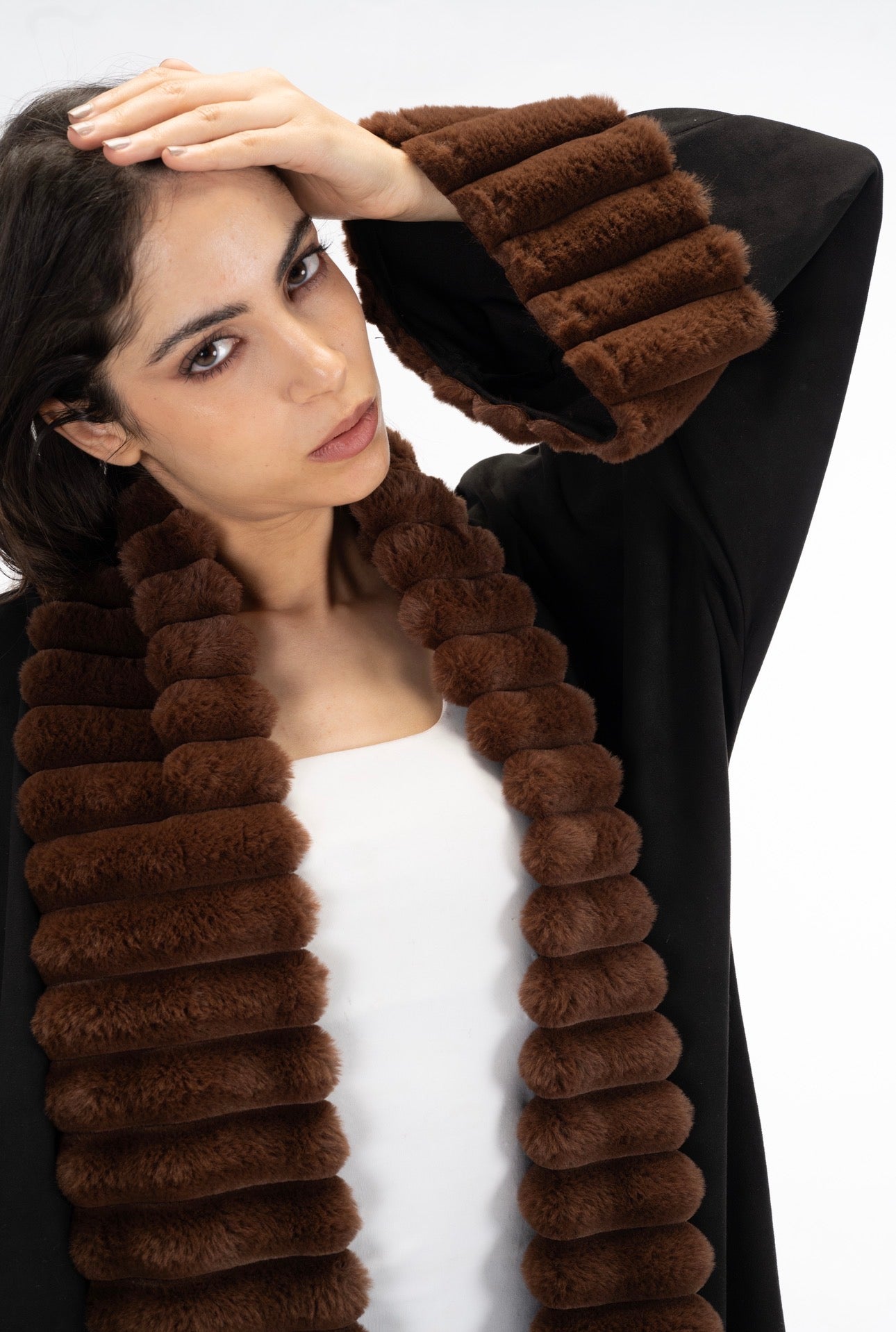 Brown Fur kuftan