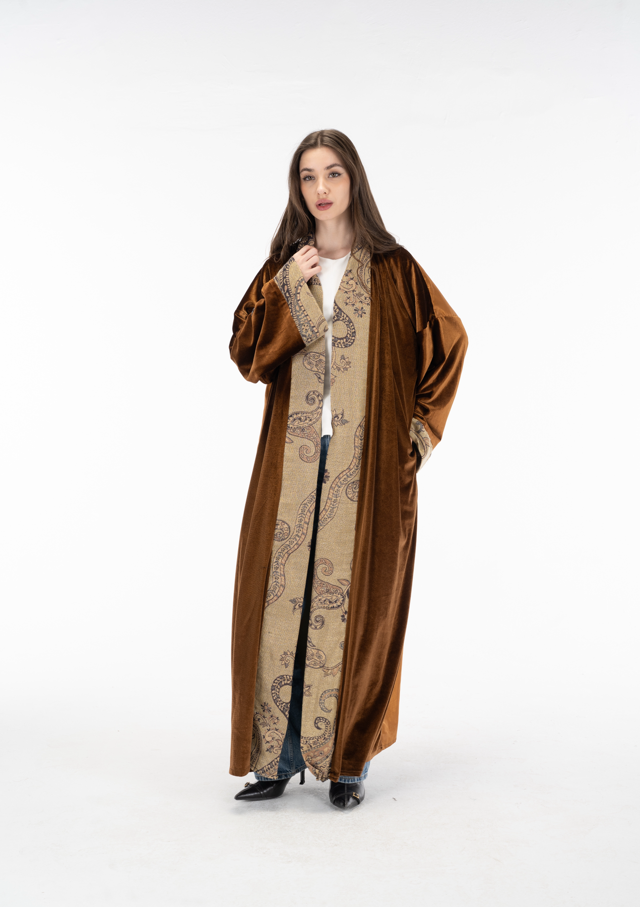 Brown Velvet kuftan