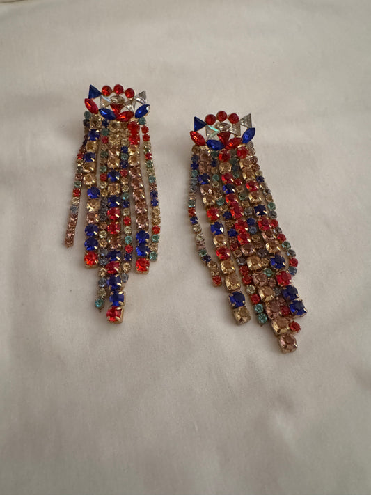 Colors stones earrings