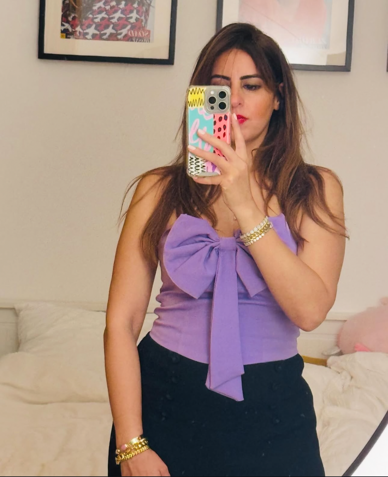 Lilac Bow top