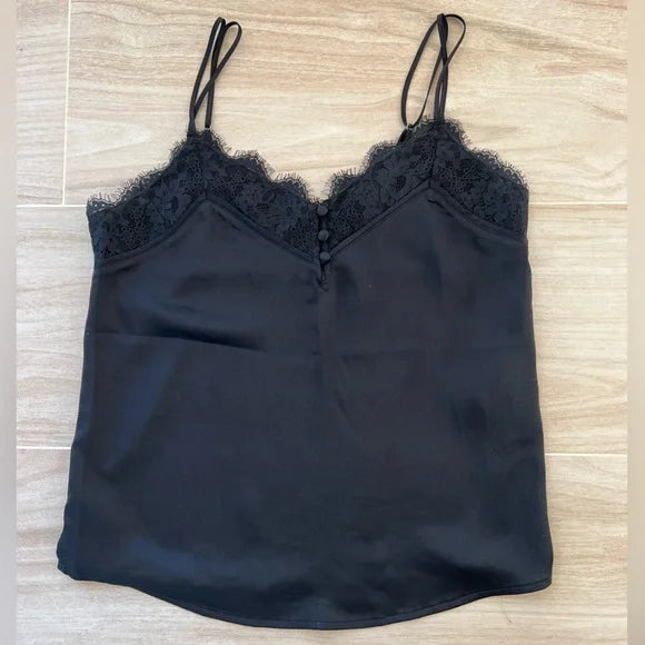 Abercrombie & Fitch Silk Lace Tank Top