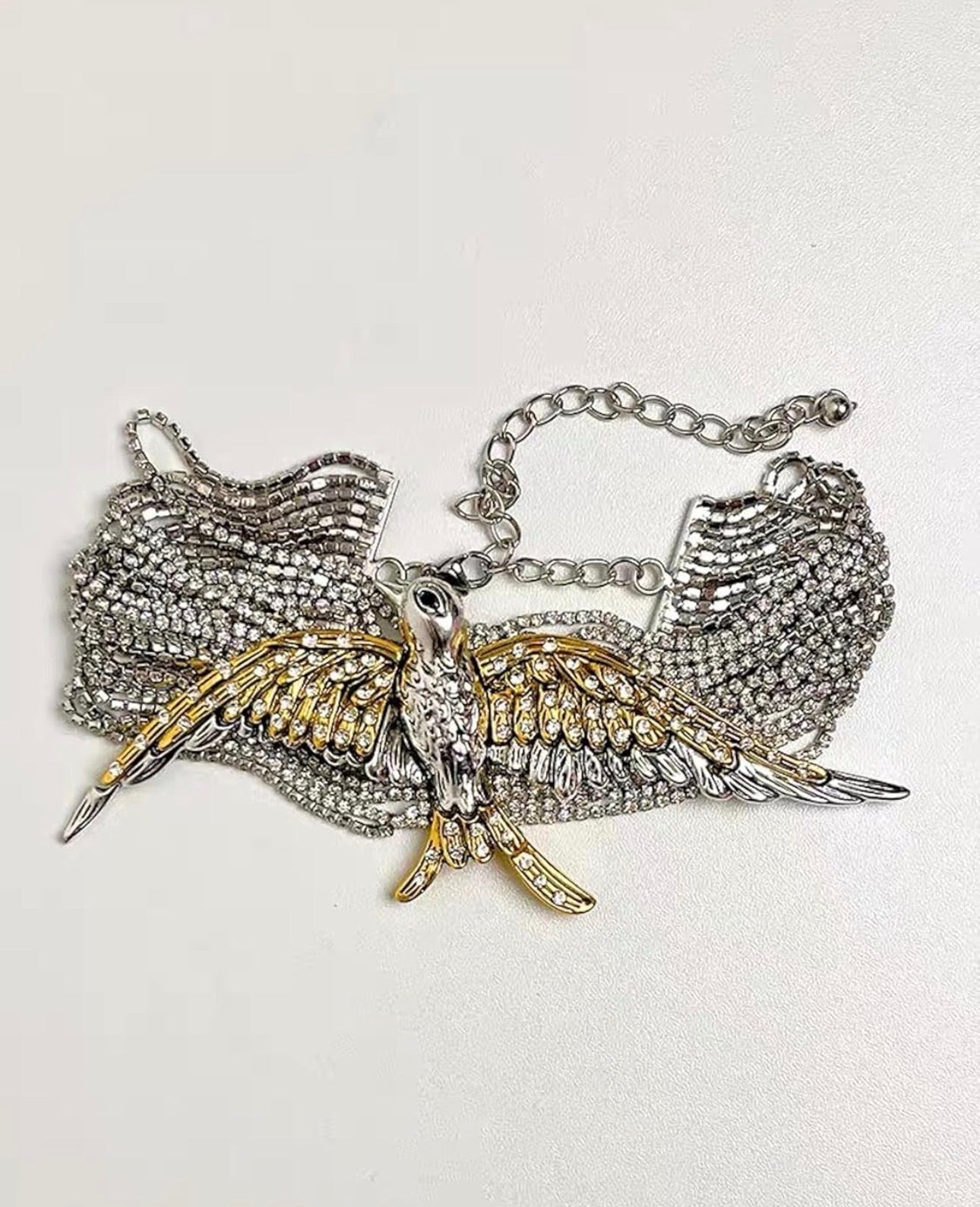 Bird diamond necklace