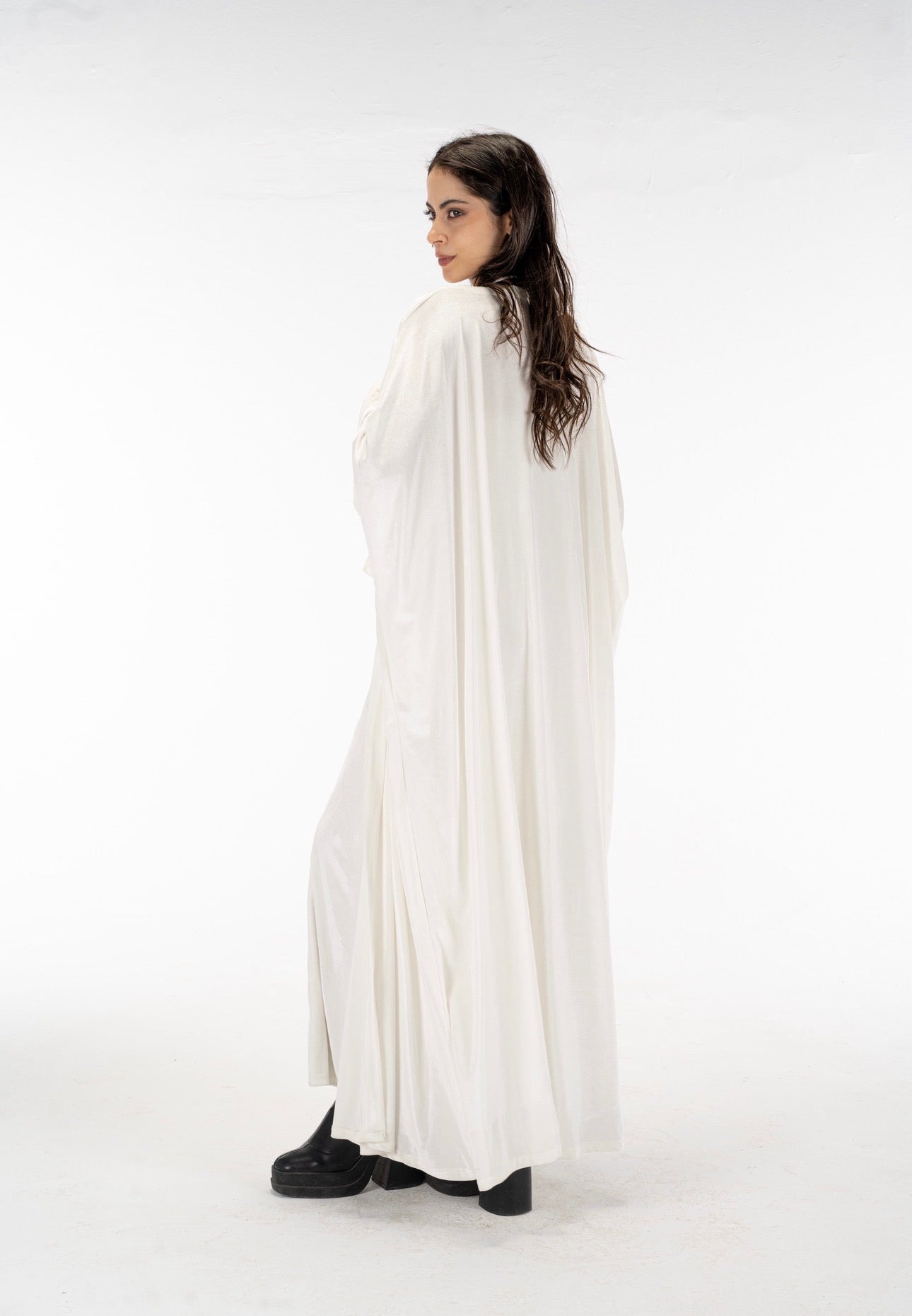 White abaya dress