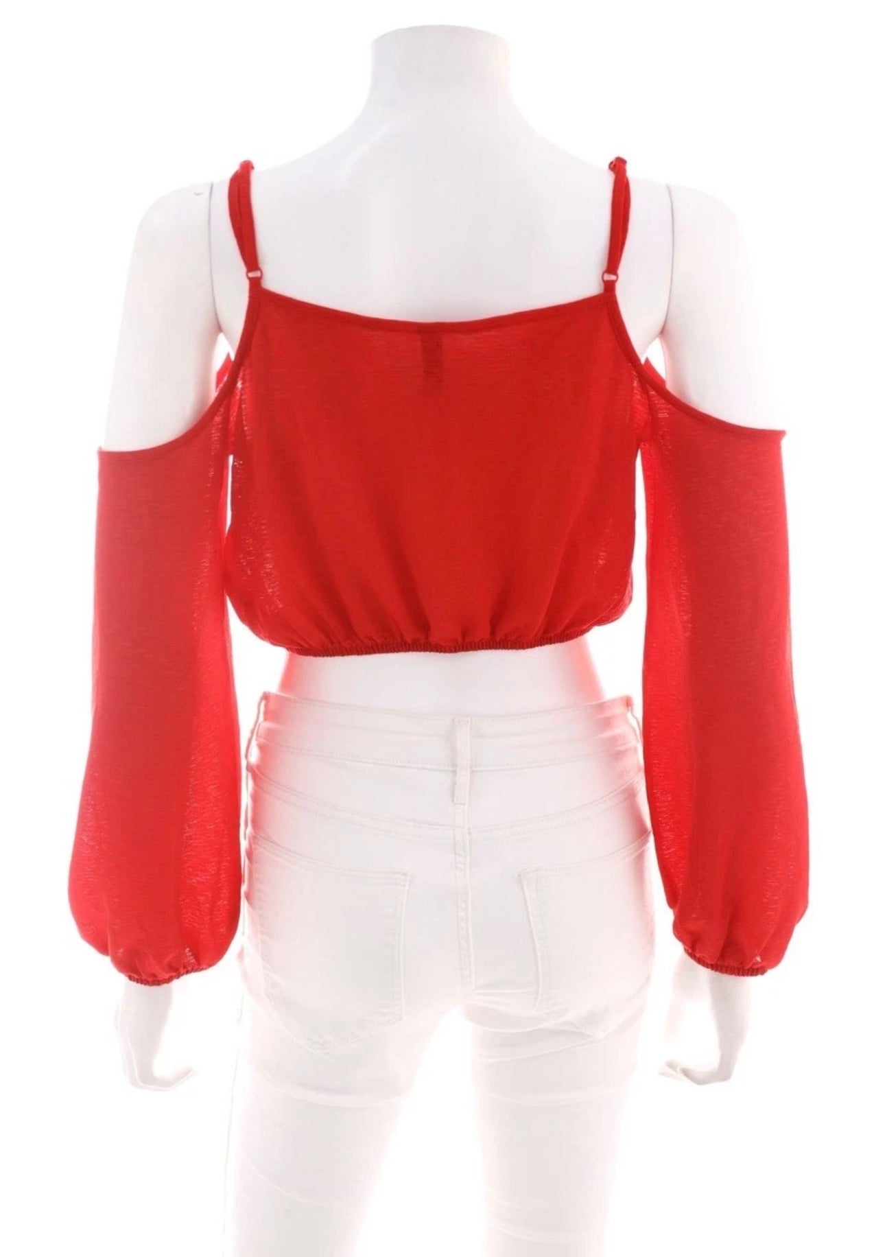 Red crop top