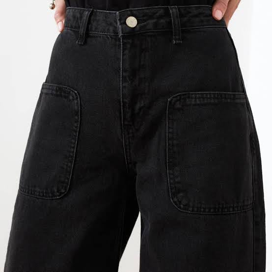 Wide leg denim