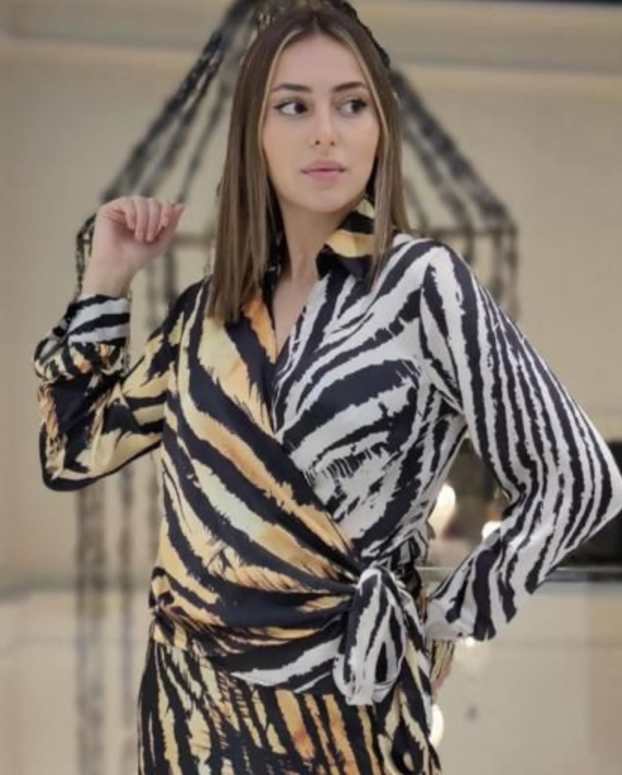Colored zebra shirt