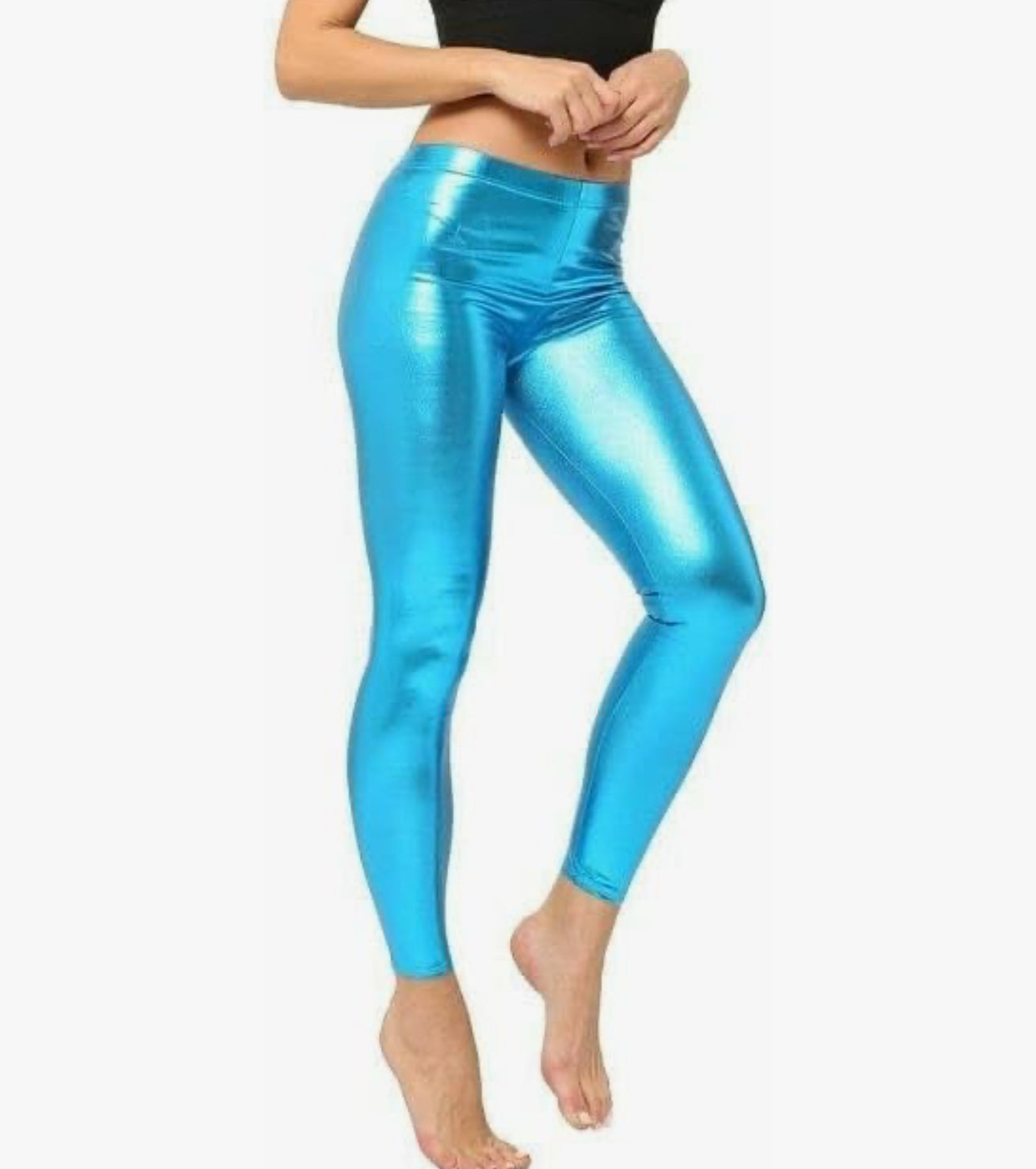 Metallic leggings