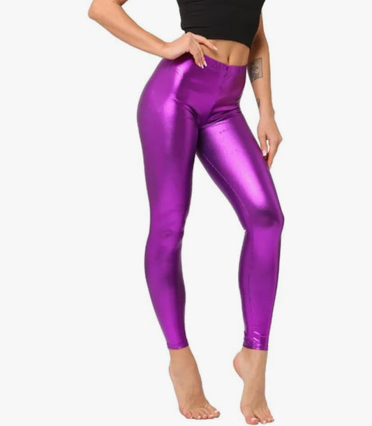 Metallic leggings