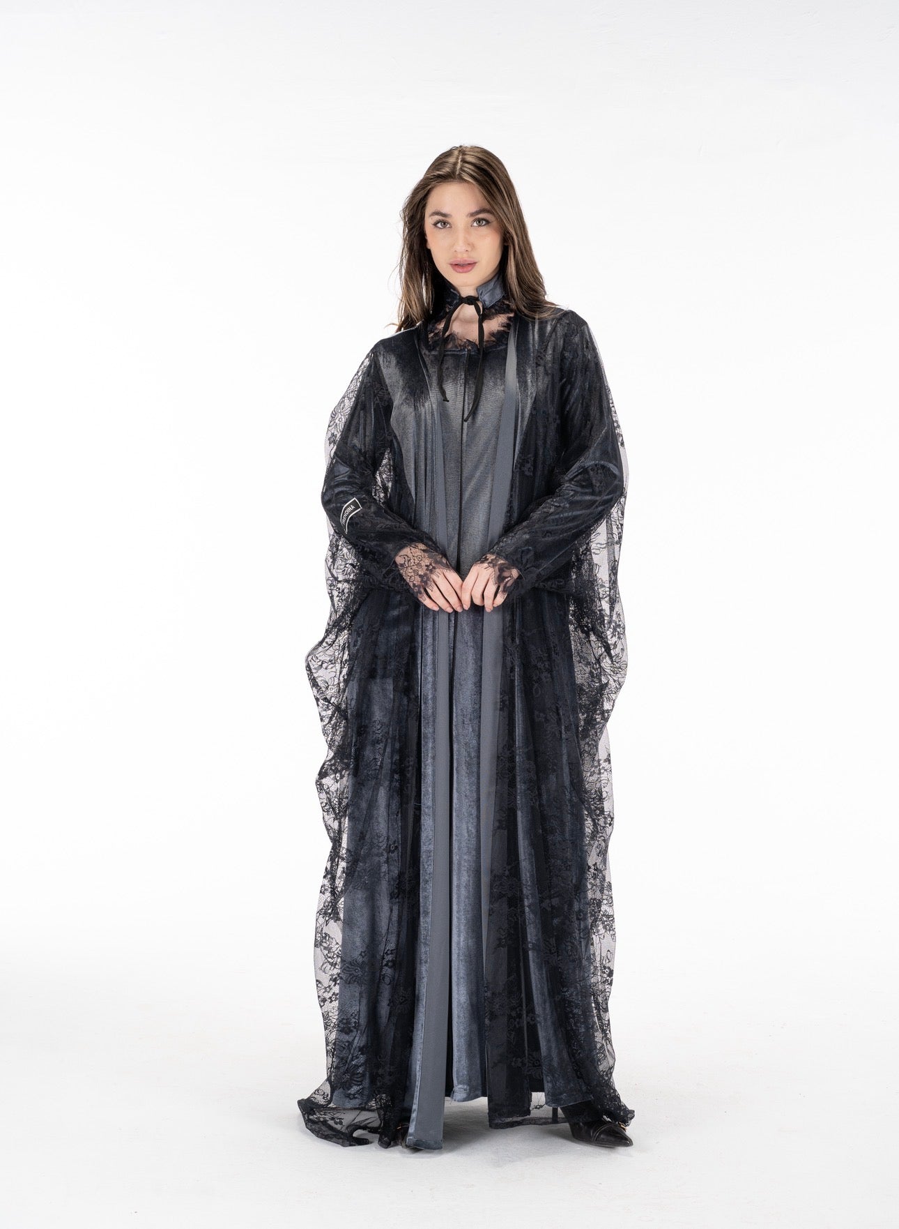 Layaal velvet dantell dress set