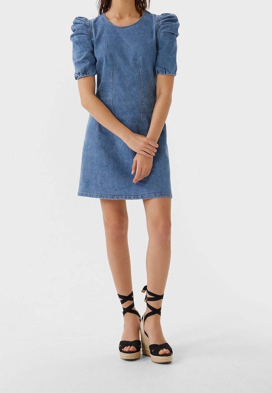Denim short tight dress
