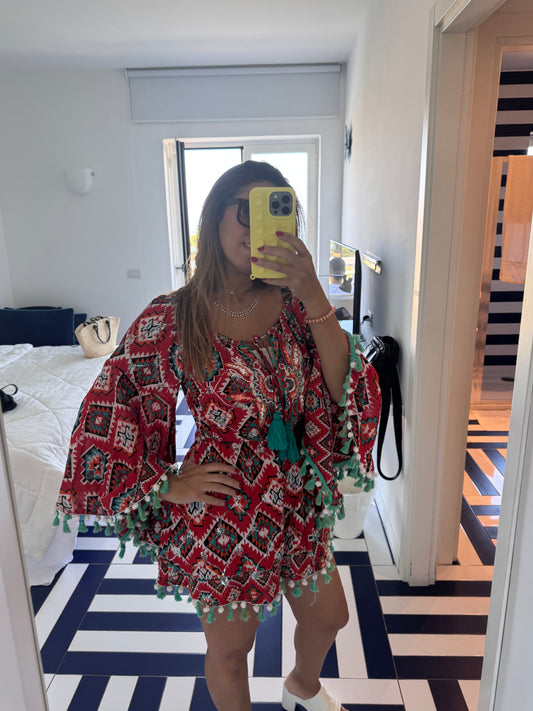 Red short jumper