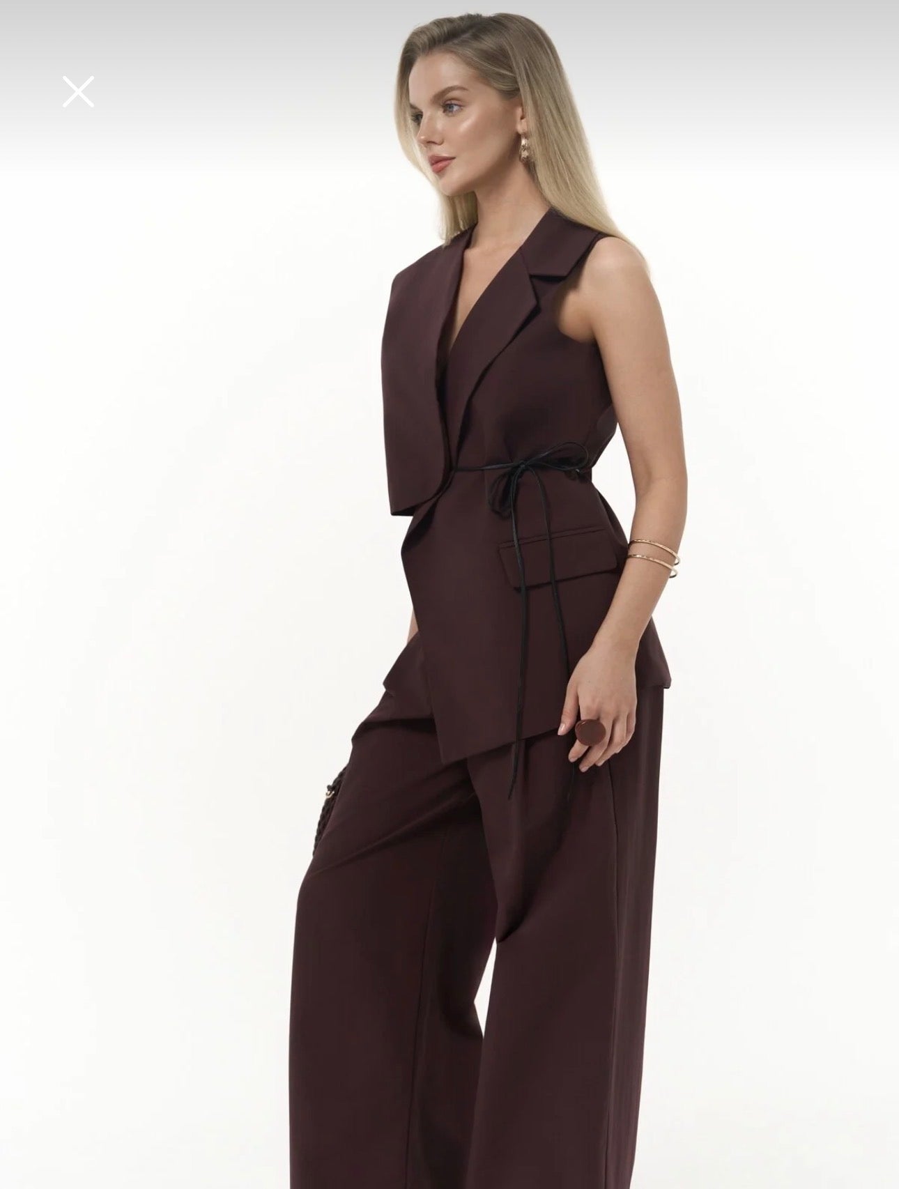 Elegant Mocha Layered Co-Ord Set