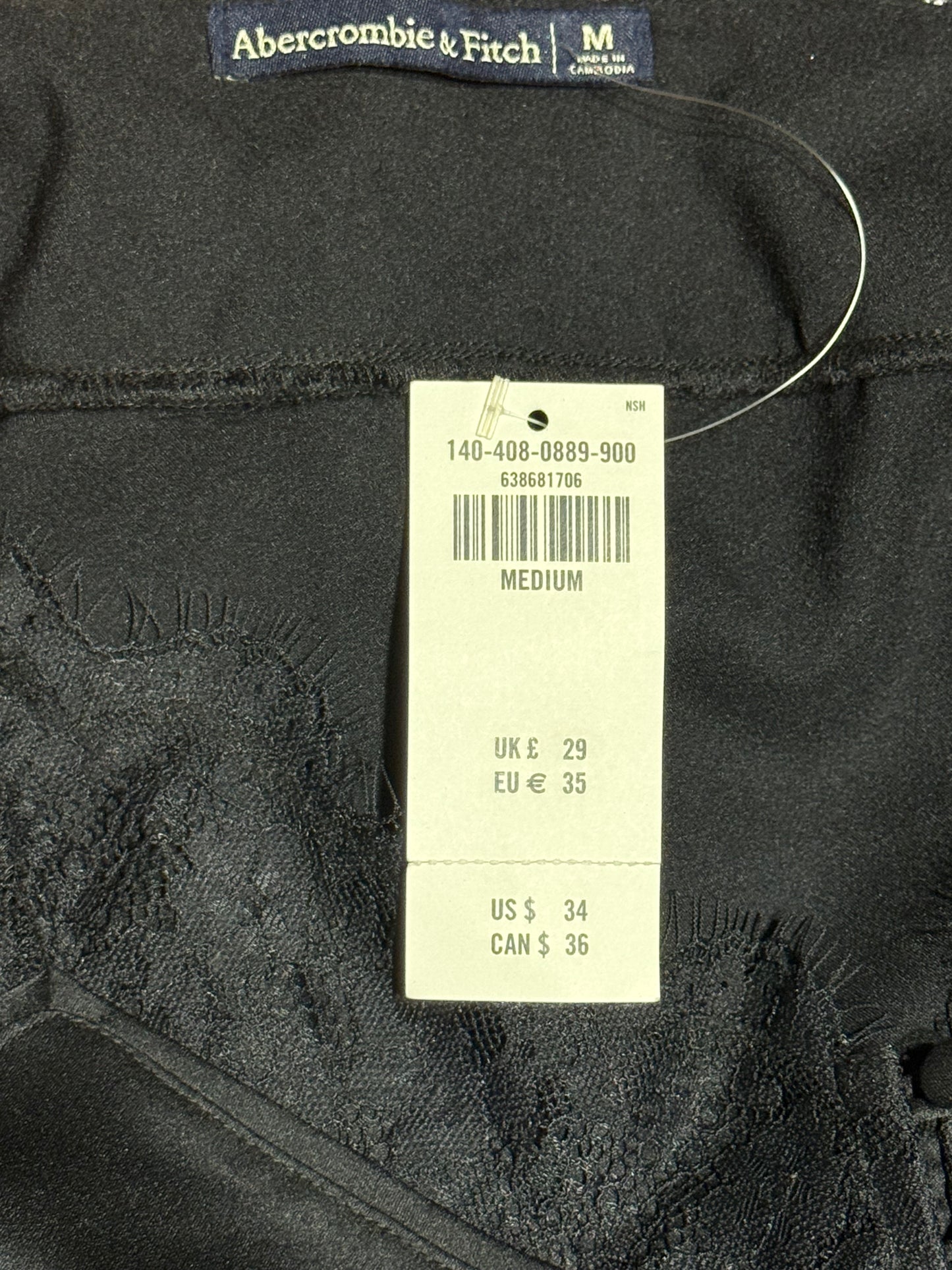 Abercrombie & Fitch Silk Lace Tank Top
