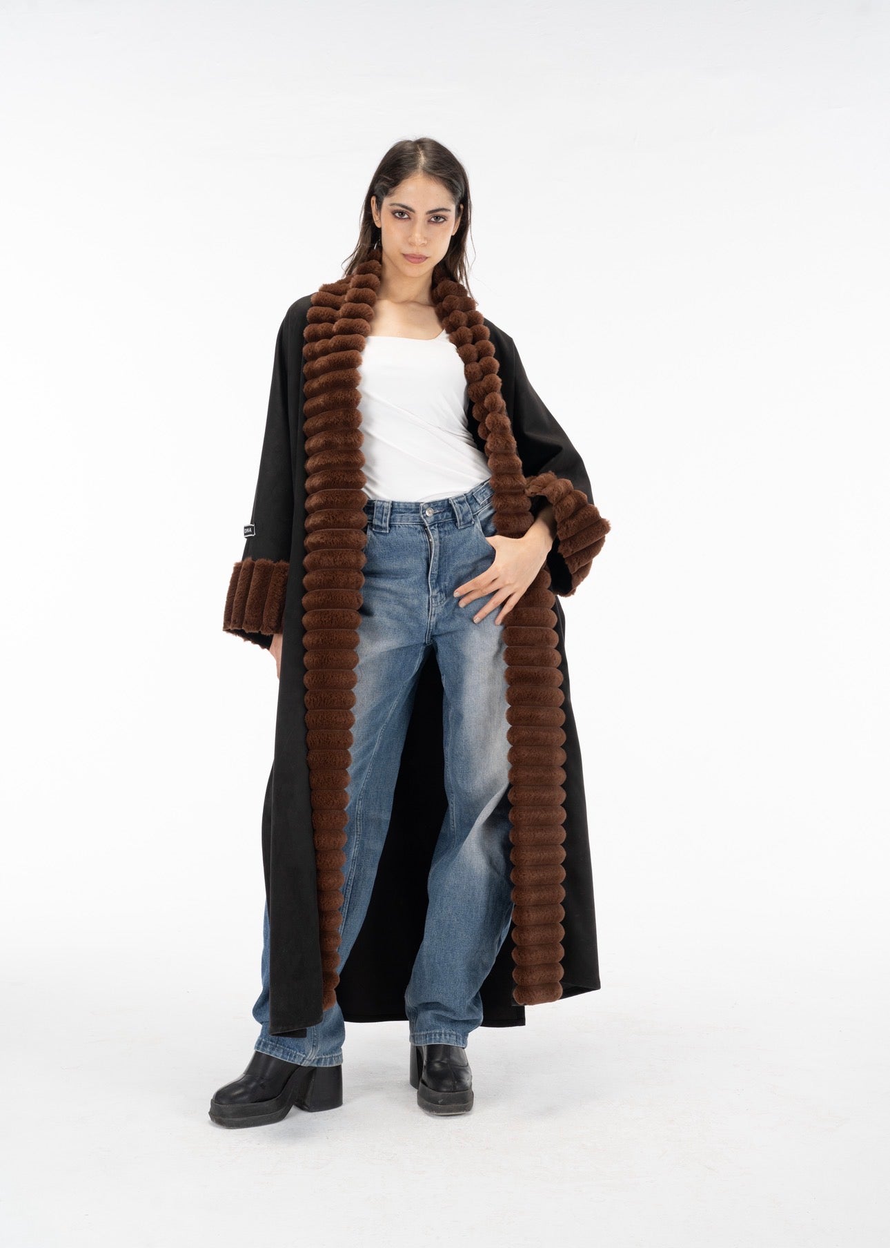Brown Fur kuftan
