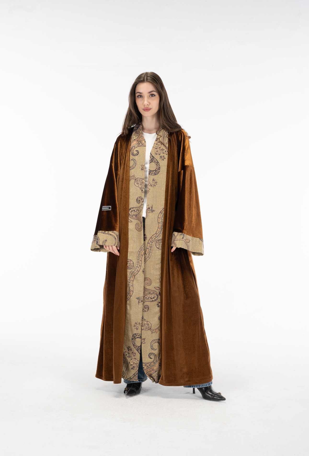 Brown Velvet kuftan
