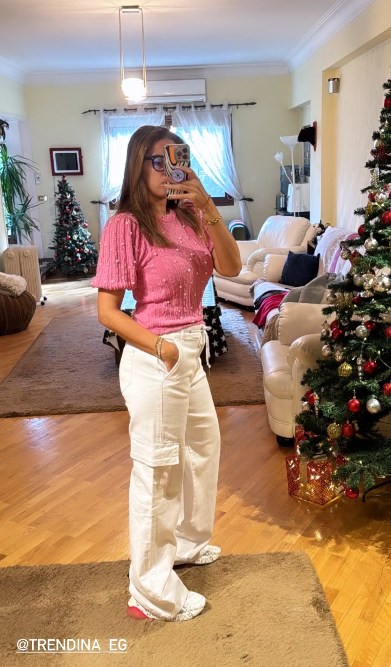 White cargo pants soft denim