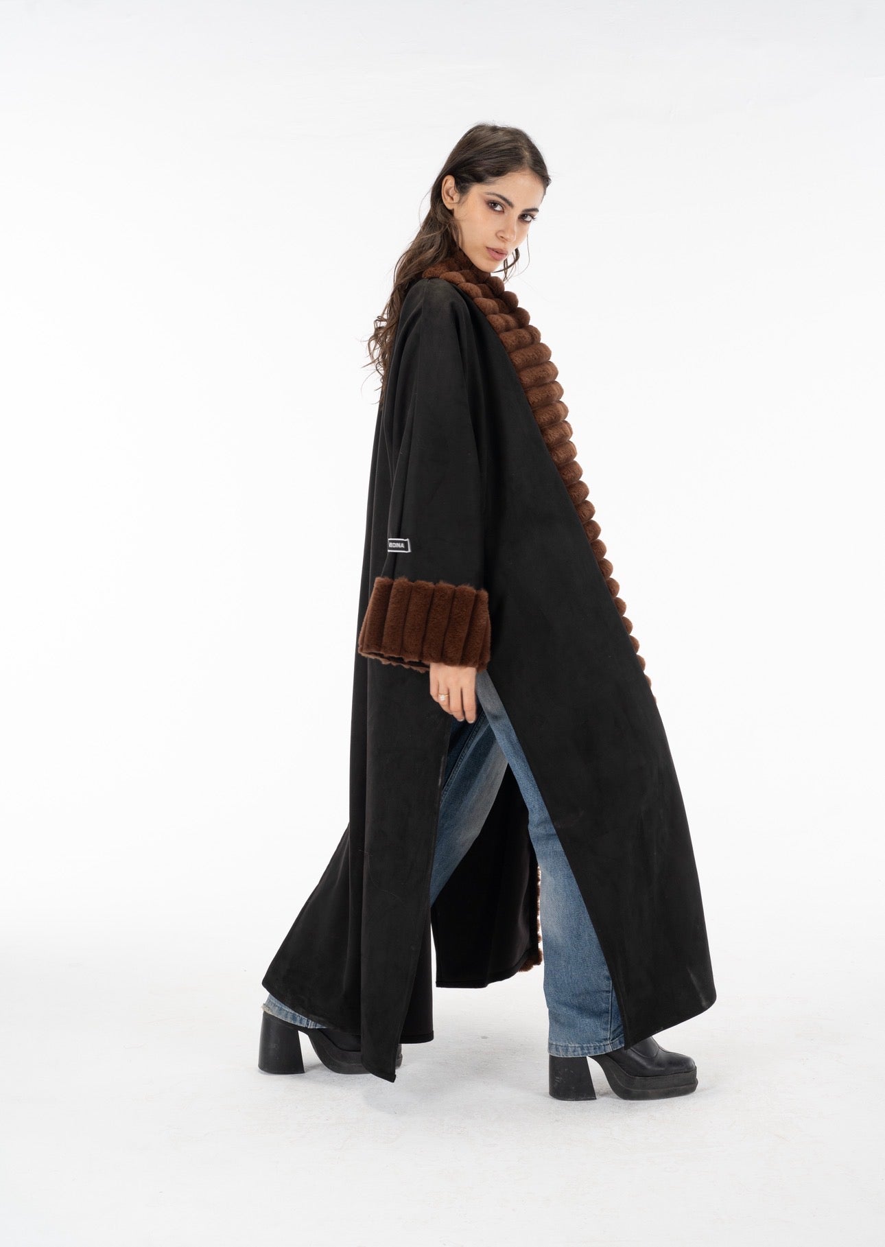 Brown Fur kuftan