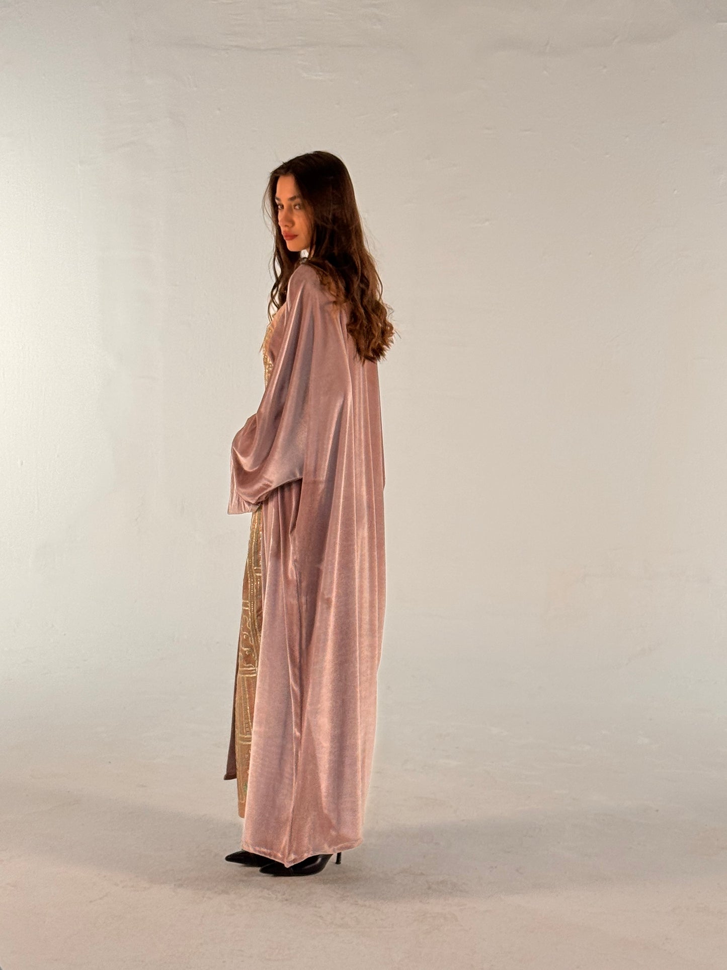 Pink abaya dress