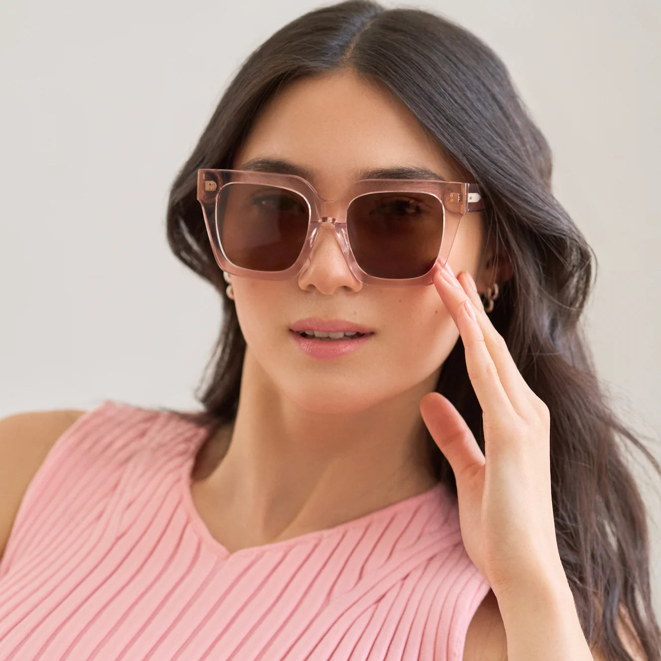Rectangle Nude sunglasses