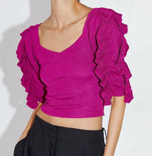 Raffle Fushia top